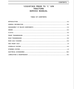 MF 1233 repair manual