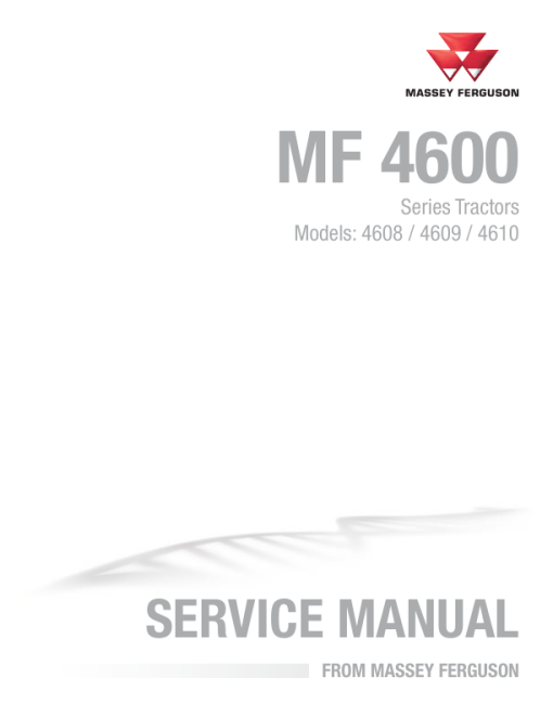 Massey Ferguson 4608, 4609, 4610 Service Manual