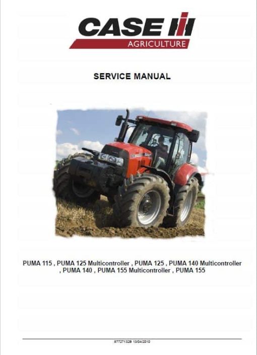 Case Puma 115, 125, 140, 155 Tractor Service Manual