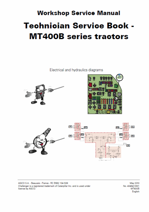 Challenger MT425B, MT445B, MT455B Tractor Service Manual - Image 3