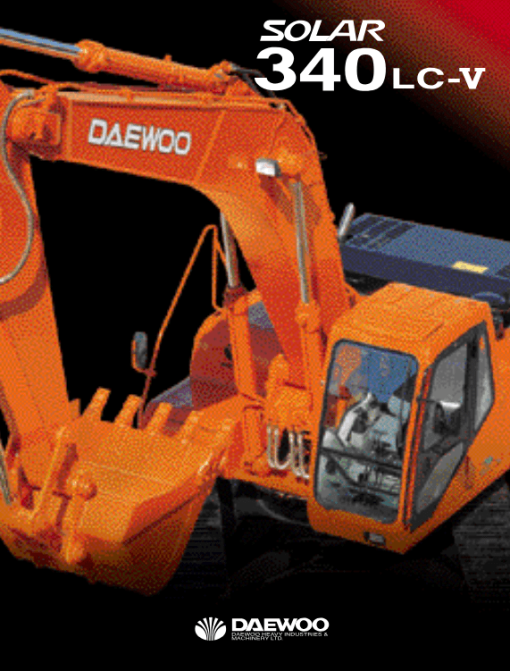 Doosan Daewoo Solar S340LC-V Excavator Service Manual