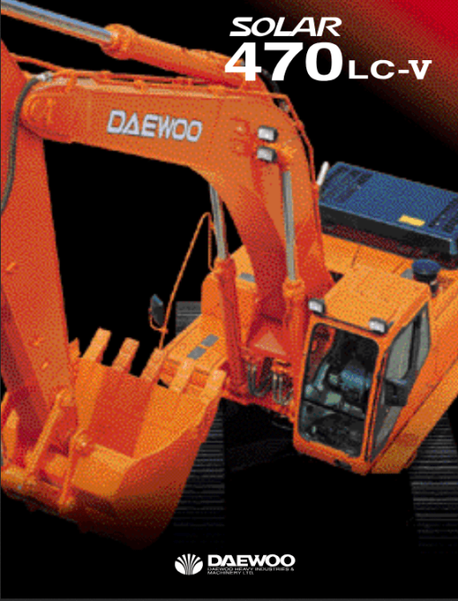 Doosan Daewoo Solar S470LC-V Excavator Service Manual