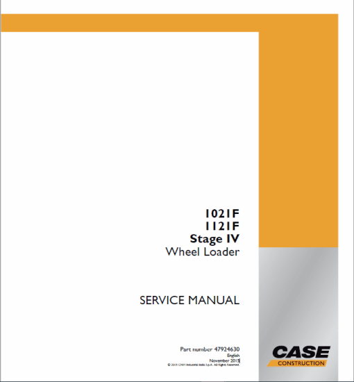 Case 1021F, 1121F Wheel Loader Service Manual - Image 2