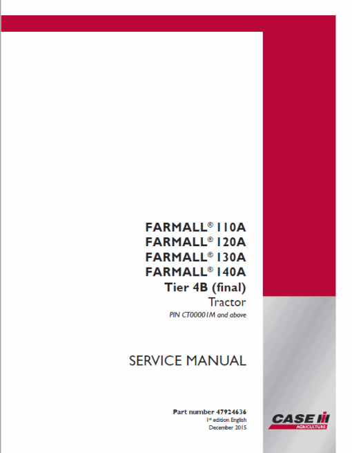 Case Farmall 110A, 120A, 125A, 130A, 140A Tractor Service Manual - Image 2