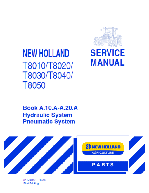 New Holland T8010, T8020, T8030, T8040, T8050 Tractor Service Manual - Image 2