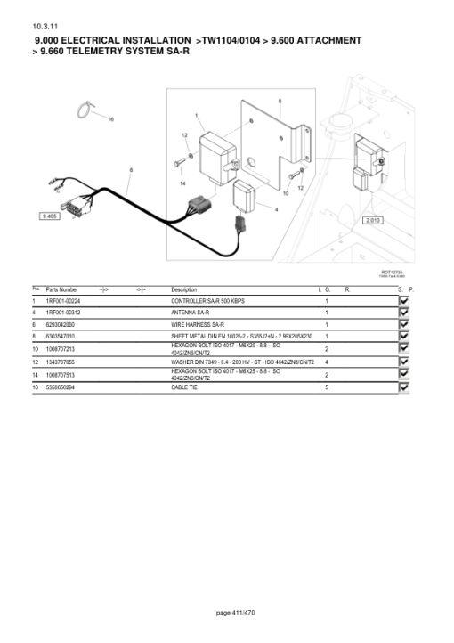 Yanmar B110W Wheeled Excavator Service Repair Manual - Image 5