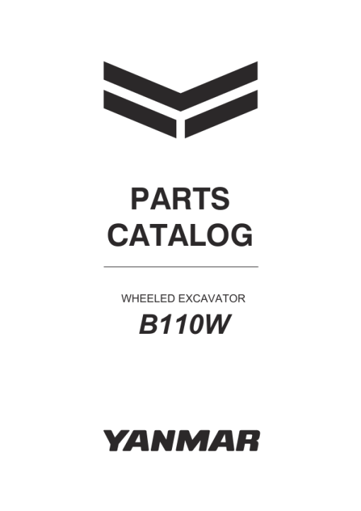 Yanmar B110W Wheeled Excavator Service Repair Manual - Image 2