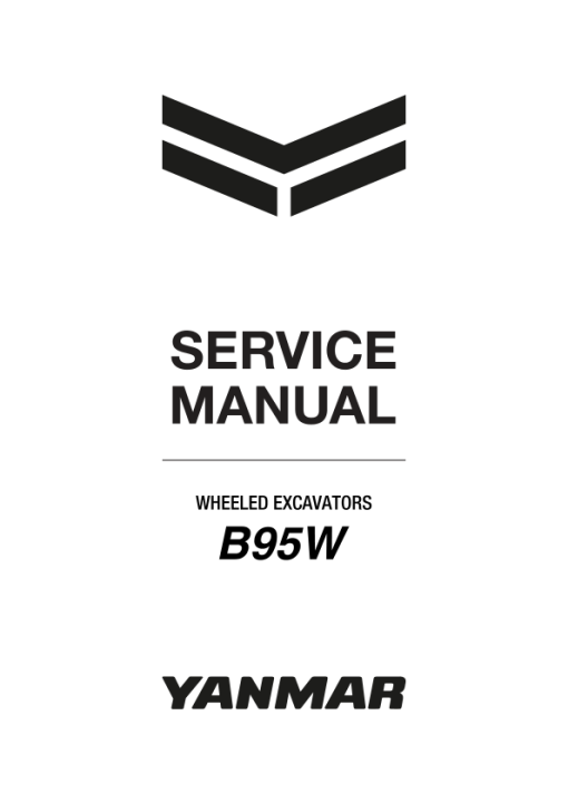 Yanmar B95W Wheeled Excavator Service Repair Manual - Image 2