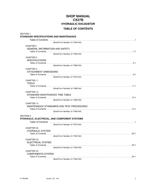 Case CX27B Excavator Service Manual - Image 2