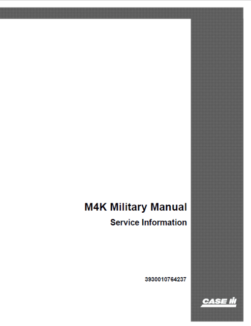 Case M4K Forklift Service Manual