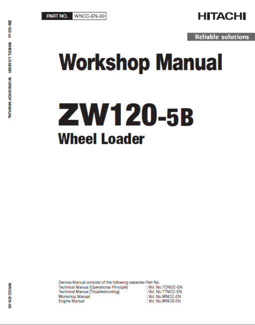 Hitachi ZW120-5B Wheel Loader Service Repair Manual