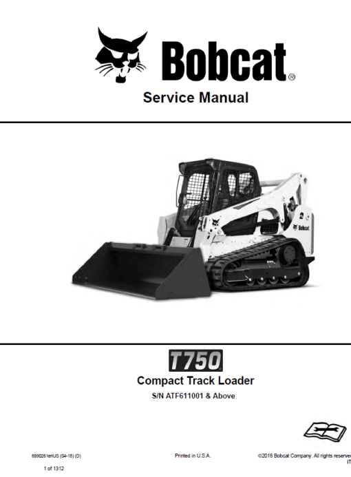 Bobcat T750 Loader Service Manual - Image 6