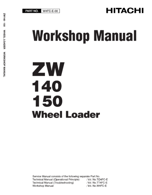 Hitachi ZW140, ZW150 Wheel Loader Service Repair Manual