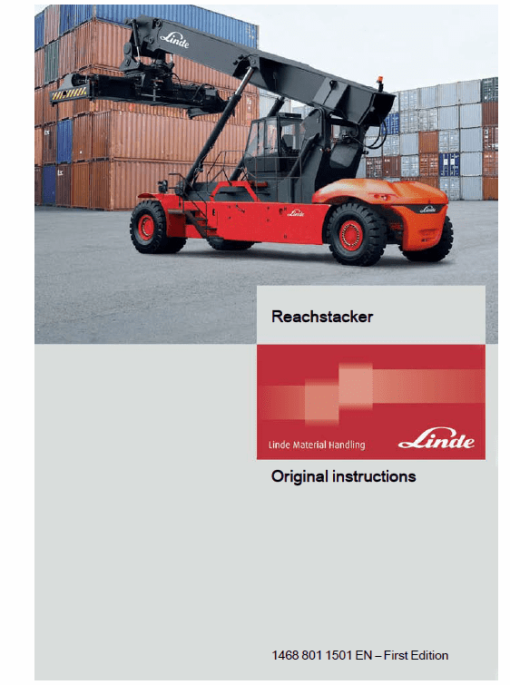 Linde Series 1468 Reachstacker : C4020-4535CH, C4230-4540TL Workshop Training Manual - Image 2