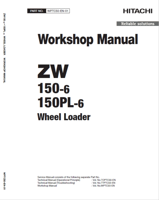 Hitachi ZW150-6 Wheel Loader Service Repair Manual