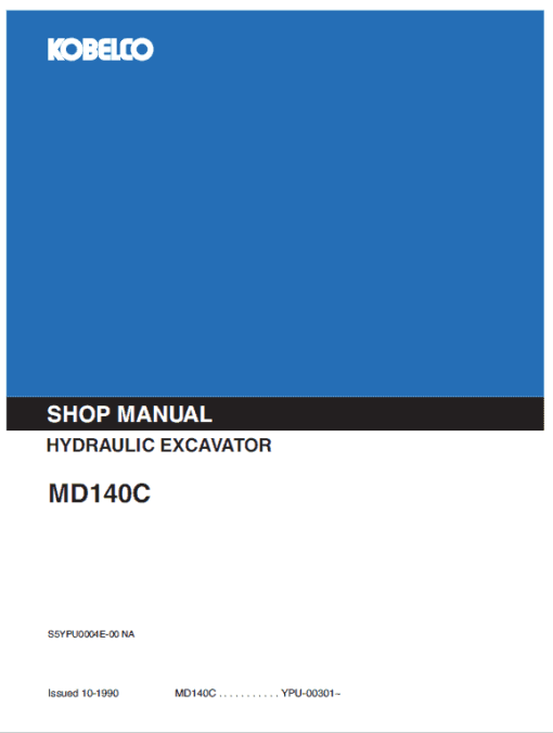 Kobelco MD140C Excavator Service Manual