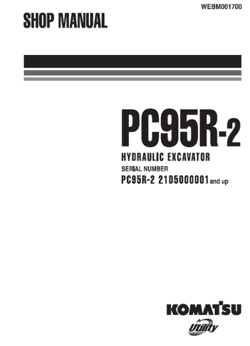 Komatsu PC95R-2 Excavator Service Manual