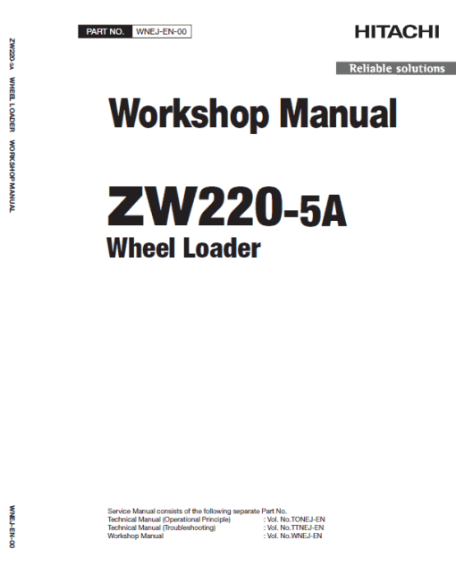 Hitachi ZW220-5A, ZW220-5B Wheel Loader Service Repair Manual - Image 3