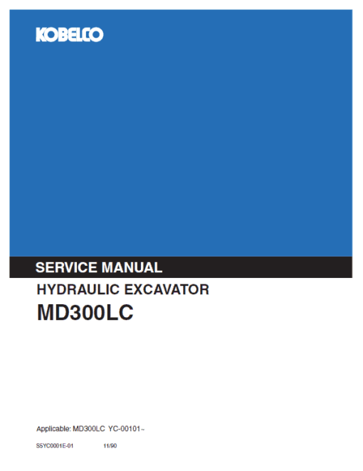 Kobelco MD300LC Excavator Service Manual