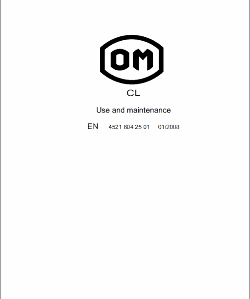 OM PIMESPO TL Series 4520 , CL Series 4521 and Series 4559 Workshop Repair Manual - Image 2