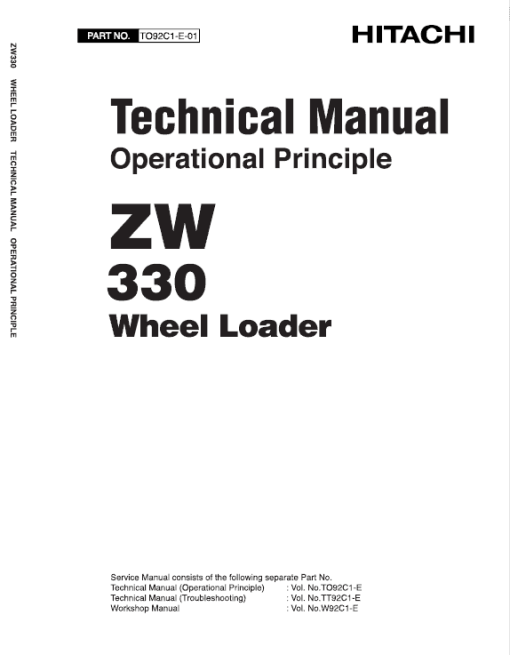 Hitachi ZW330, ZW330-6 Wheel Loader Service Repair Manual