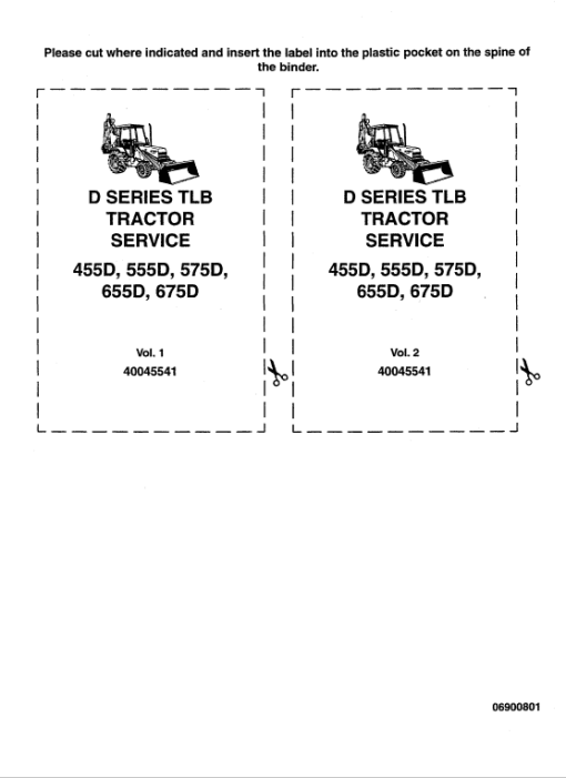 Ford 455D, 555D, 575D, 655D, 675D Backhoe Loader Service Manual