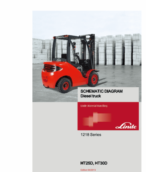 Linde Series 1218 Forklift Truck: HT25D, HT30D Repair Service Training Manual - Image 4