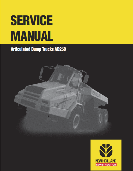 New Holland AD250 Dump Truck Service Manual