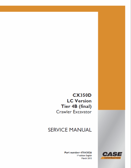 Case CX350D, CX370D Excavator Service Manual - Image 2