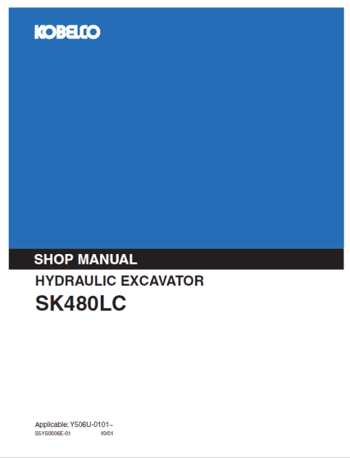 Kobelco SK480LC Excavator Service Manual