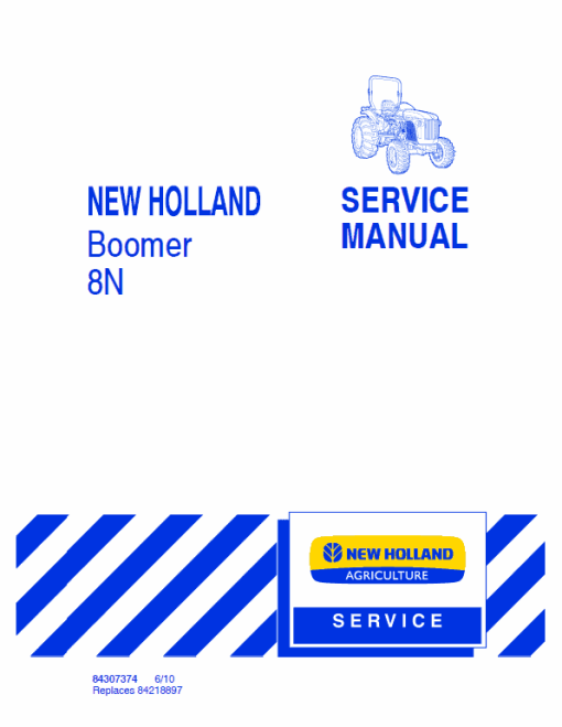 New Holland Boomer 8N Tractor Service Manual