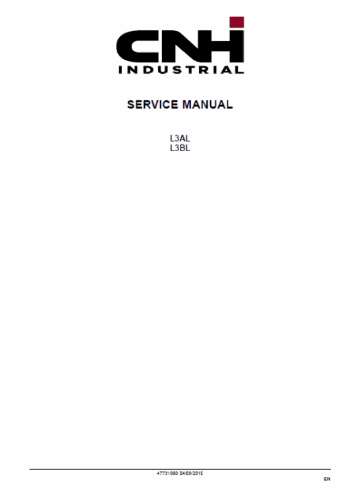 CNH L3AL, L3BL Tier 3 Engine Service Manual