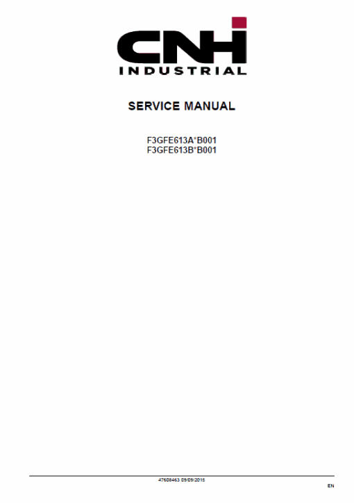 Cursor 11 Tier 4B (final) and Stage IV (F3GFE613A*B001 & F3GFE613B*B001) Engine Manual