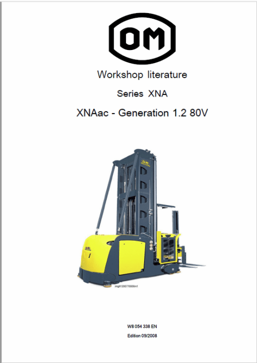 OM Pimespo XNA ac - Generation 1.2 80v Side Loader Workshop Repair Manual