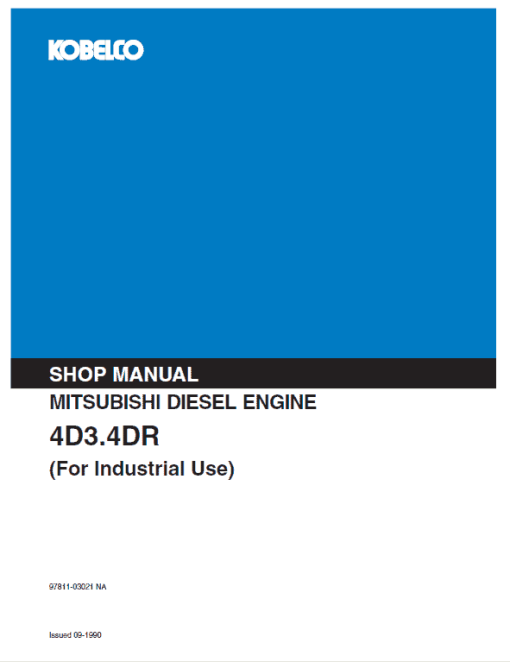 Mitsubishi 4D30, 4D31, 4D32, 4DR5, 6DR5 Engine Service Manual