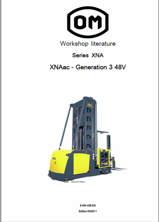 OM Pimespo XNA ac - Generation 3 48v Side Loader Workshop Repair Manual