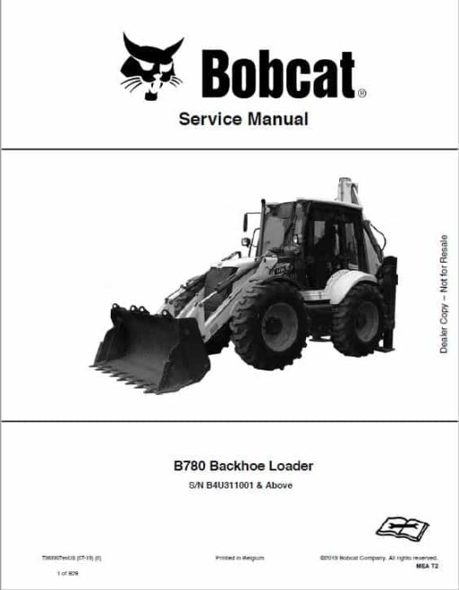 Bobcat B780 Loader Service Repair Manual