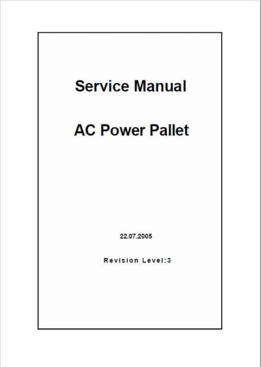 CAT NPP13M, NPP16M, NPP20M, NPP20MR dACi-TA Stacker Service Manual