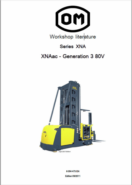 OM Pimespo XNA ac - Generation 3 80v Side Loader Workshop Repair Manual