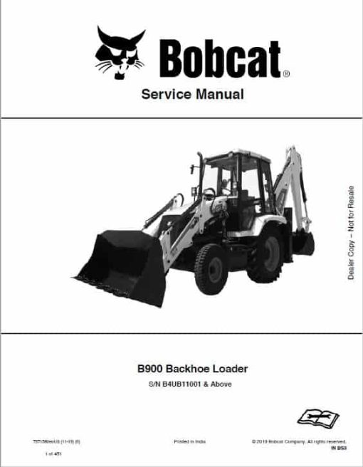 Bobcat B900 Loader Service Repair Manual