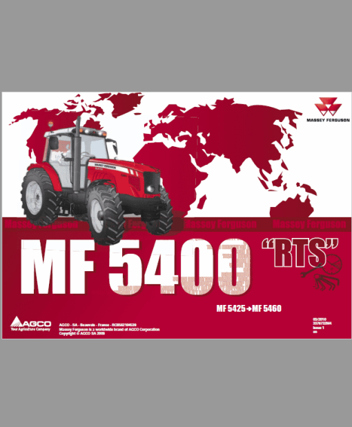 Massey Ferguson 5425, 5435, 5445, 5460, 5465, 5470, 5475, 5480 Tractors Workshop Manual - Image 5