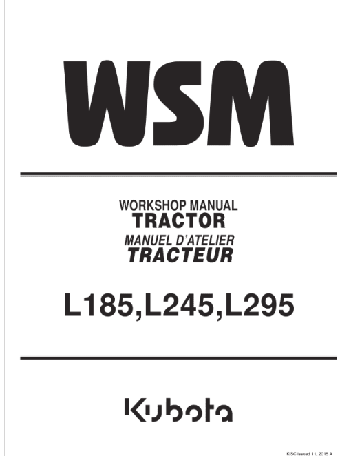 Kubota L185, L235, L245, L285, L295, L305, L345, L355 Tractor Manual - Image 2