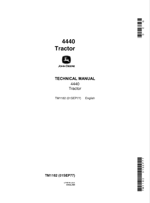 John Deere 4440 Tractor Repair Technical Manual