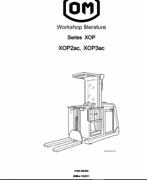 OM Pimespo XOP2, XOP3,  XOP2ac and XOP3ac Ordre Picker Workshop Repair Manual - Image 5