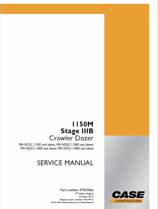 Case 1150M Crawler Dozer Service Manual - Image 7