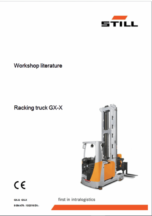 Still GX-X Turret Truck Operating and Workshop Repair Manual