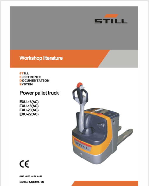 Still EXU-H, EXU-S, EXU-SF, EXU 16-20 Pallet Truck Workshop Repair Manual