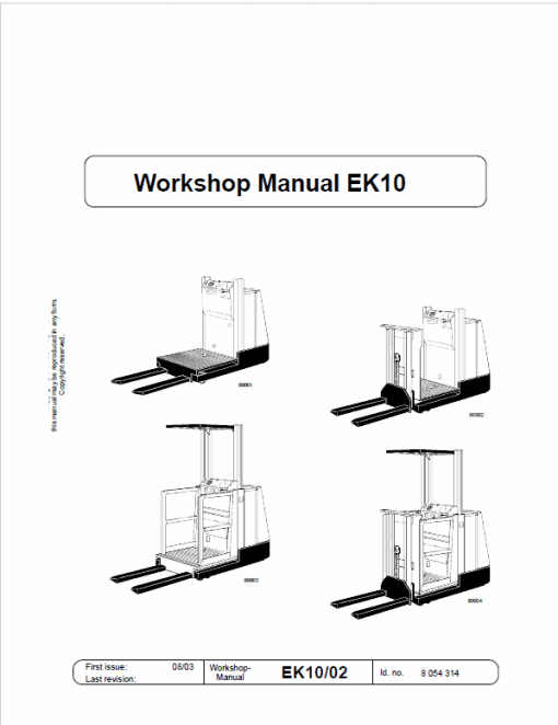 Still EK10, EK11, EK12 Order Picker Workshop Repair Manual - Image 8