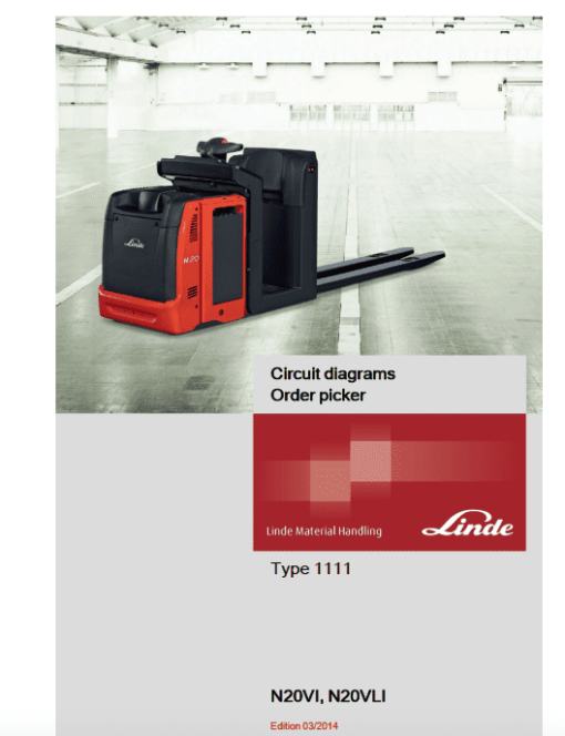 Linde N20VI, N20VLI Order Picker Type 1111 Repair Service Manual - Image 4