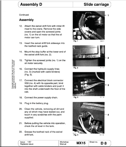 Still MX15 Order Picker Truck Workshop Repair Manual - Image 3